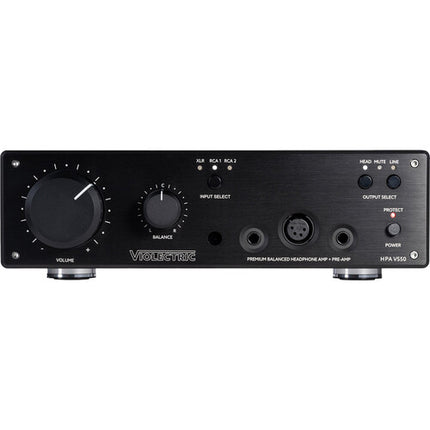 Violectric HPA V550 Pro amplificador de auriculares y preamplificador de escritorio con control remoto y 16-600 ohmios