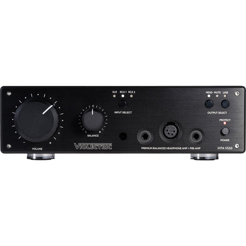 Violectric HPA V550 Pro amplificador de auriculares y preamplificador de escritorio con control remoto y 16-600 ohmios