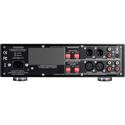 Violectric HPA V550 Pro amplificador de auriculares y preamplificador de escritorio con control remoto y 16-600 ohmios