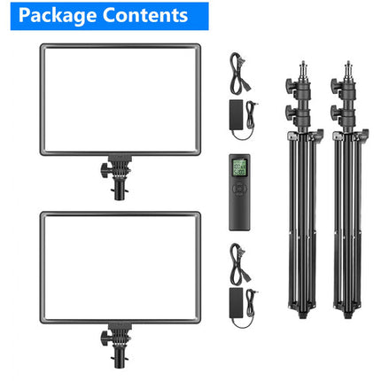 Neewer NL-288ARC Panel LED Bi-Color Kit 2 Luces 1400 Lux 3200-5600K