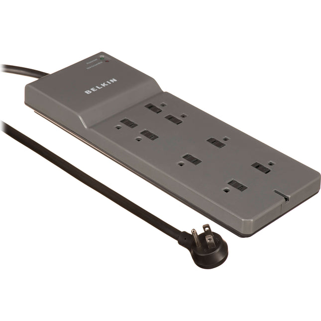 Belkin BE108000-08-CM Protector de Sobretensión 8 Enchufes 2500 Julios 2.4 m Cable