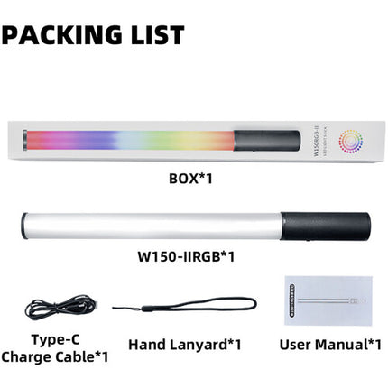 DigitalFoto Solution Limited W150-II Luz LED RGB 1.5' 105 Lux CRI 95 Batería 70 Minutos