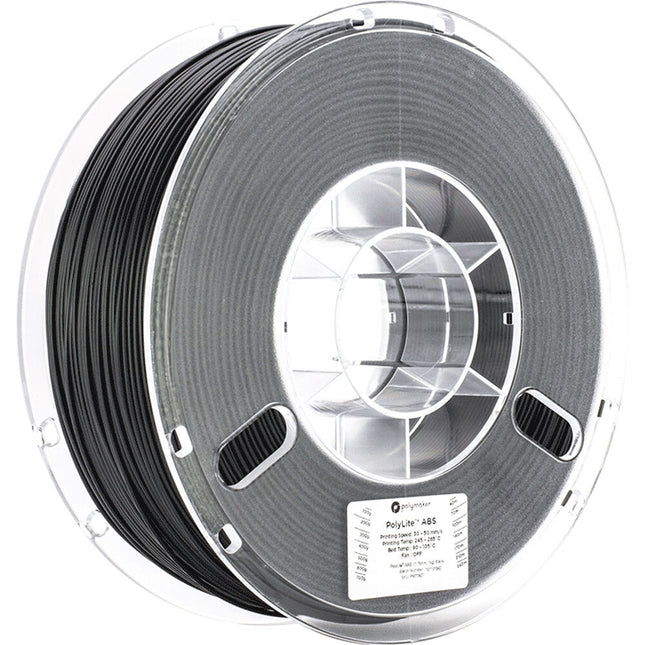 Polymaker PolyLite ABS Filamento 1.75mm 1kg Negro Resellable