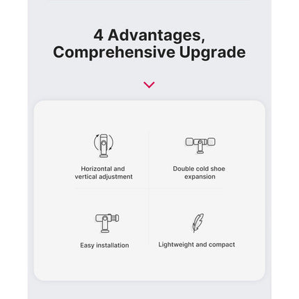 Ulanzi ST-06S Soporte para Smartphone 2.4-3.5 Pulg 180° Inclinación 360° Rotación