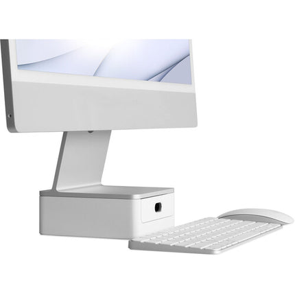 Rain Design mBase Soporte para iMac 24" Blanco con Cajón Integrado y Gestión de Cables