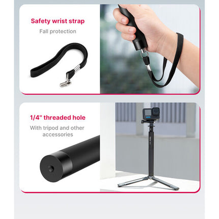 Ulanzi MT-58 Palo Selfie Extensible 1 a 4 Pies para Cámaras de Acción
