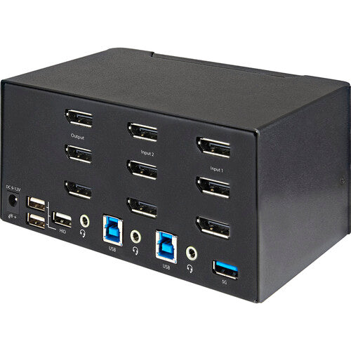 StarTech 2-Port KVM Switch para Tres Monitores 4K 60 Hz con Audio