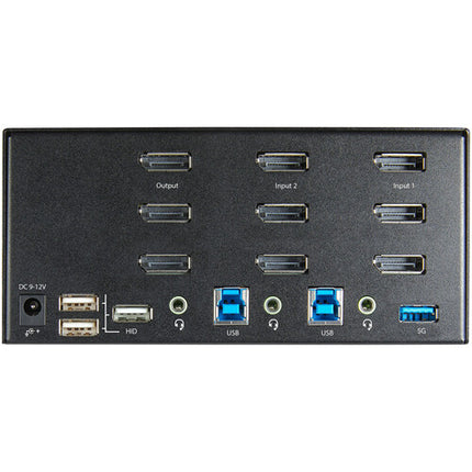 StarTech 2-Port KVM Switch para Tres Monitores 4K 60 Hz con Audio