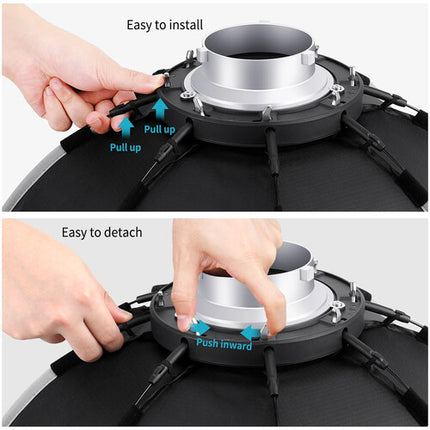 Neewer Softbox Octagonal 25.6 Pulgadas con Montura Bowens y Bolsa de Transporte