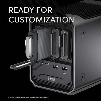 SanDisk PRO-DOCK 4 estación de acoplamiento Thunderbolt 3 87W 4 ranuras lectoras