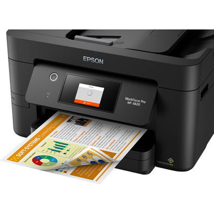 Epson WorkForce Pro WF-3820 Impresora Multifunción con Resolución 4800x2400 dpi y T822XL Cartuchos Alta Capacidad