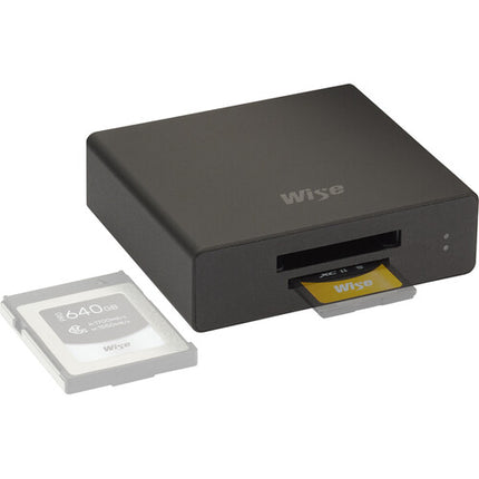 Wise Advanced Lector de Tarjetas CFexpress Type B UHS-II SDXC USB-C 3.2 Gen 2 con Interruptor de Protección de Escritura