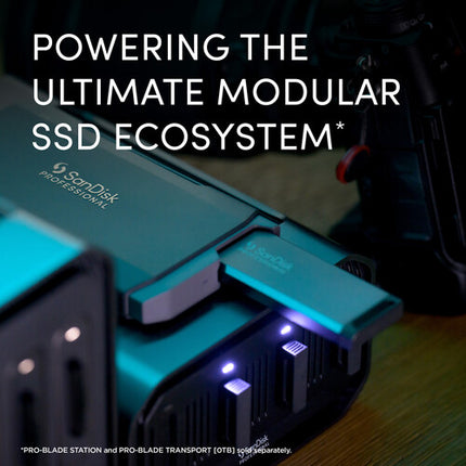 SanDisk Professional 4TB PRO-BLADE SSD Mag almacenamiento rápido NVMe 3000 MB/s garantía 5 años