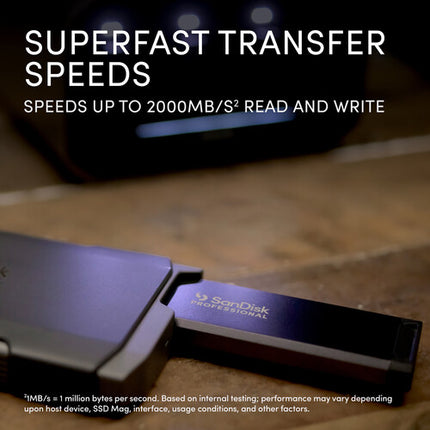 SanDisk Professional PRO-BLADE TRANSPORT Caja para SSD 20 Gb/s USB-C 2000 MB/s