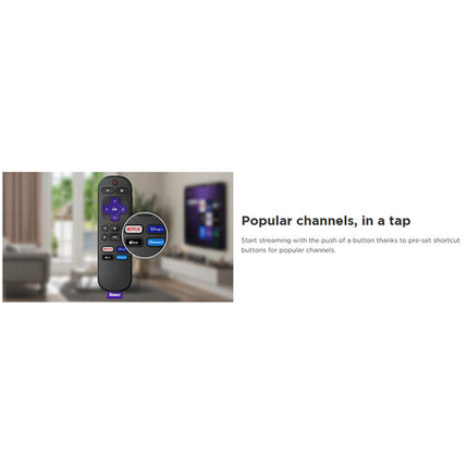 Roku Voice Remote con Control TV Preset Control Remoto Control Por Voz