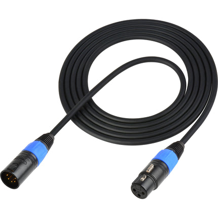 Sescom Cable de Control DMX 5-Pin XLRM a 3-Pin XLRF 3 Pies