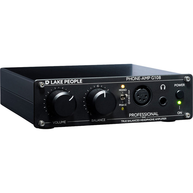 LAKE PEOPLE G108 Amplificador de Auriculares Balanceado de Escritorio con Salida XLR 4 Pines y Soporte 16-600 Ohmios