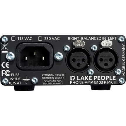 LAKE PEOPLE G103-P MKII Amplificador de Auriculares 2 Canales 8-600 Ohmios