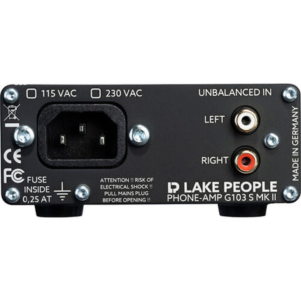 LAKE PEOPLE G103-S MKII Amplificador Auriculares 2 Canales 8-600 Ohm