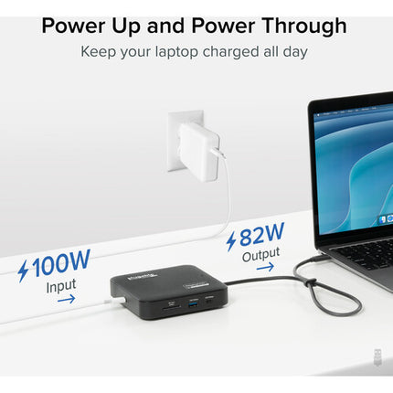 Plugable 7 en 1 USB-C Docking Station Dual HDMI 4K60 100W PD
