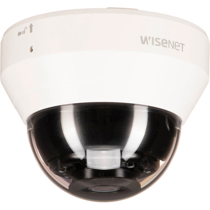 Hanwha Vision Wisenet Q Series QND-7012R Cámara domo IP interior 4MP 2.8mm visión nocturna 65 ft