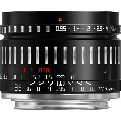TTArtisan 35mm f0.95 objetivo para FUJIFILM X formato APS-C enfoque manual distancia mínima 14 pulgadas