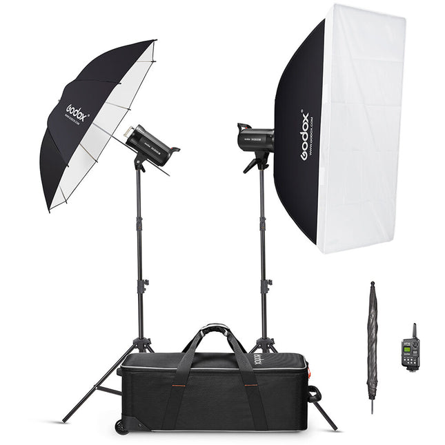 Godox SK300II-V Kit de Flash de Estudio 2 Luces 300Ws con Softbox y Paraguas 40"