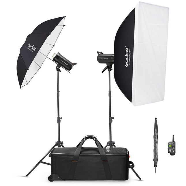 Godox SK400II-V Kit de Flash de Estudio 2 x 400Ws Con Softbox 24x36" y Sombrillas 40"