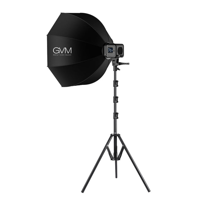 GVM SD80S Kit de Luz LED Monolight 5600K 3280 Lux con Softbox 23.6"