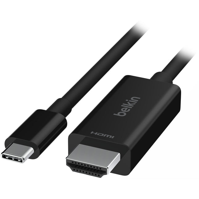 Belkin Cable USB-C a HDMI 2.1 6.6 pies Soporta 8K 60Hz Negro