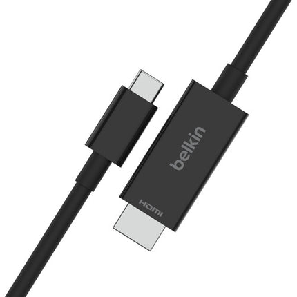 Belkin Cable USB-C a HDMI 2.1 6.6 pies Soporta 8K 60Hz Negro