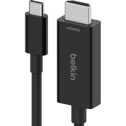 Belkin Cable USB-C a HDMI 2.1 6.6 pies Soporta 8K 60Hz Negro