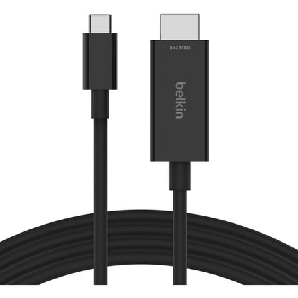 Belkin Cable USB-C a HDMI 2.1 6.6 pies Soporta 8K 60Hz Negro