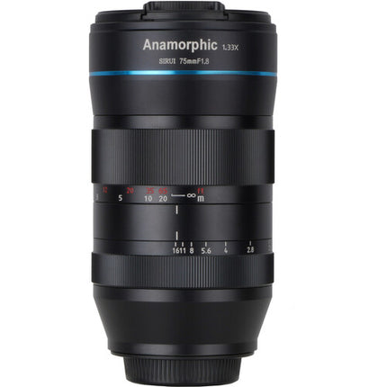 Sirui 75mm f1.8 Anamórfico para Sony E Montura 1.33x Cine Lens