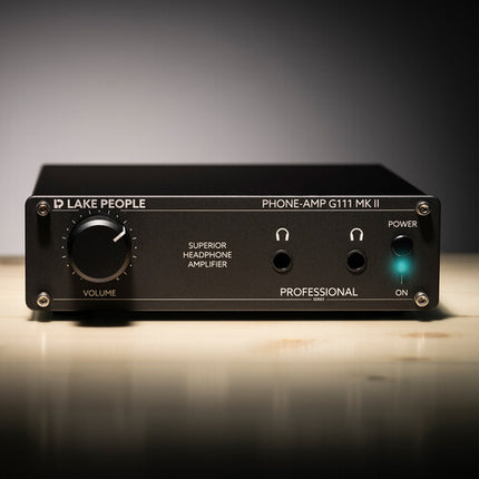 LAKE PEOPLE G111 MKII Amplificador de Auriculares Estéreo 32 a 600 Ohm 2 Canales