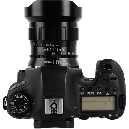 TTArtisan 11mm f/2.8 Lente Fisheye Para Canon EF Distancia Mínima 17cm