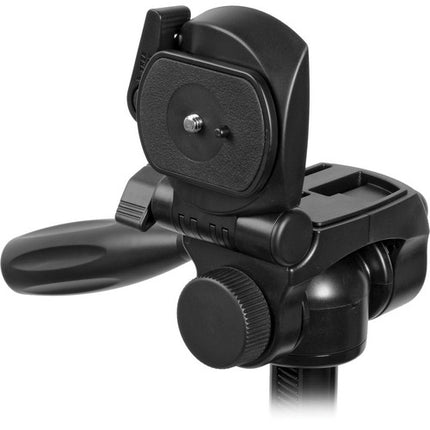 Velbon EX-430/F trípode de aluminio 4.4 lb 59.4 pulgadas con cabeza 3 vías y placa rápida QB-46