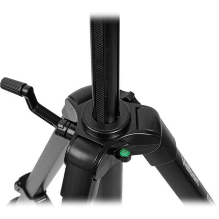 Velbon EX-430/F trípode de aluminio 4.4 lb 59.4 pulgadas con cabeza 3 vías y placa rápida QB-46