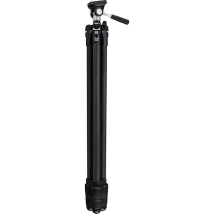 Vortex Ridgeview trípode fibra carbono con cabeza Pan/Tilt QR 73.8" altura 22 lb capacidad