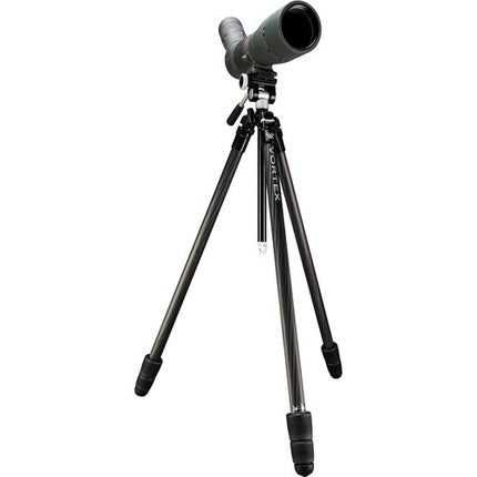 Vortex Ridgeview trípode fibra carbono con cabeza Pan/Tilt QR 73.8" altura 22 lb capacidad