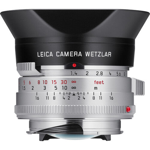 Leica Summilux-M 35mm f1.4 Lente Full Frame con Bloqueo de Enfoque y Anillo de Acero inoxidable