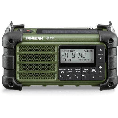 Sangean MMR-99 Radio Altavoz Bluetooth Resistente Agua Polvo 3 Modos Energía