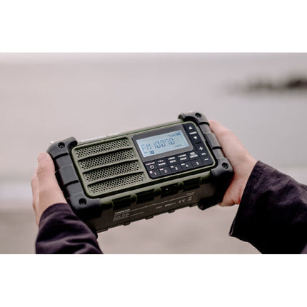 Sangean MMR-99 Radio Altavoz Bluetooth Resistente Agua Polvo 3 Modos Energía