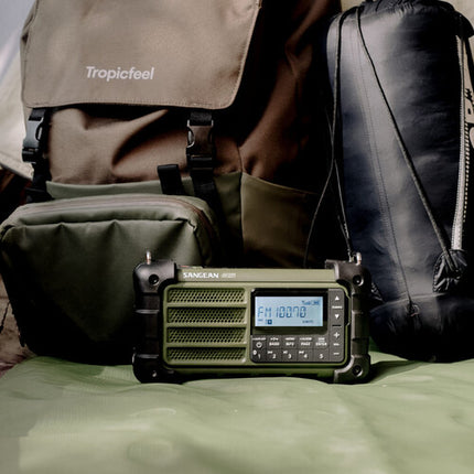 Sangean MMR-99 Radio Altavoz Bluetooth Resistente Agua Polvo 3 Modos Energía