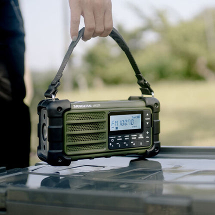 Sangean MMR-99 Radio Altavoz Bluetooth Resistente Agua Polvo 3 Modos Energía