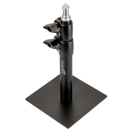 Impact Tabletop Light Stand con Base Plana Soporta 4.5 kg Altura 27 a 60 cm