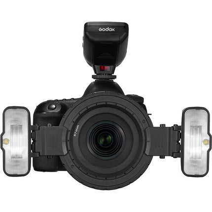 Godox MF12 Kit de Flash Macro 2 Luces Número Guía 16 Puerto USB Tipo-C