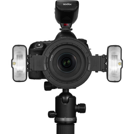 Godox MF12 Kit de Flash Macro 2 Luces Número Guía 16 Puerto USB Tipo-C