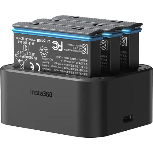 Insta360 Fast Charging Hub para X3 Carga 3 Baterías en 90 Minutos con USB-C