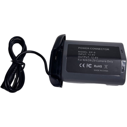 Bescor Nikon EN-EL18 Batería Falsa con Cable para Cámara Nikon Z9